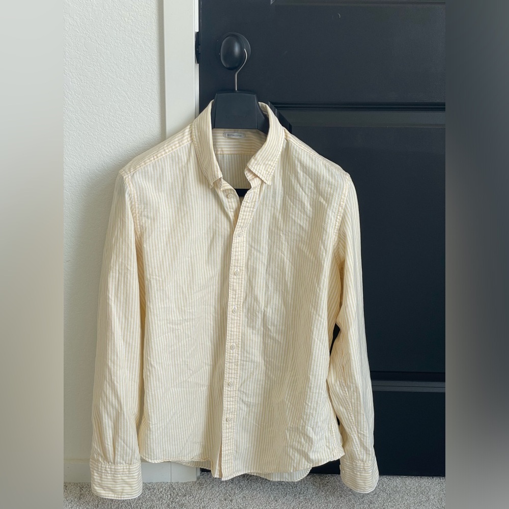 Suitsupply Yellow Oxford Button Up